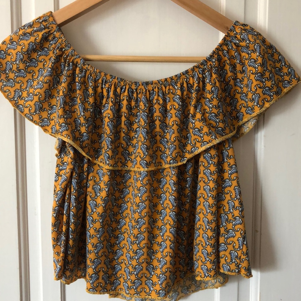 Topshop off the shoulder top